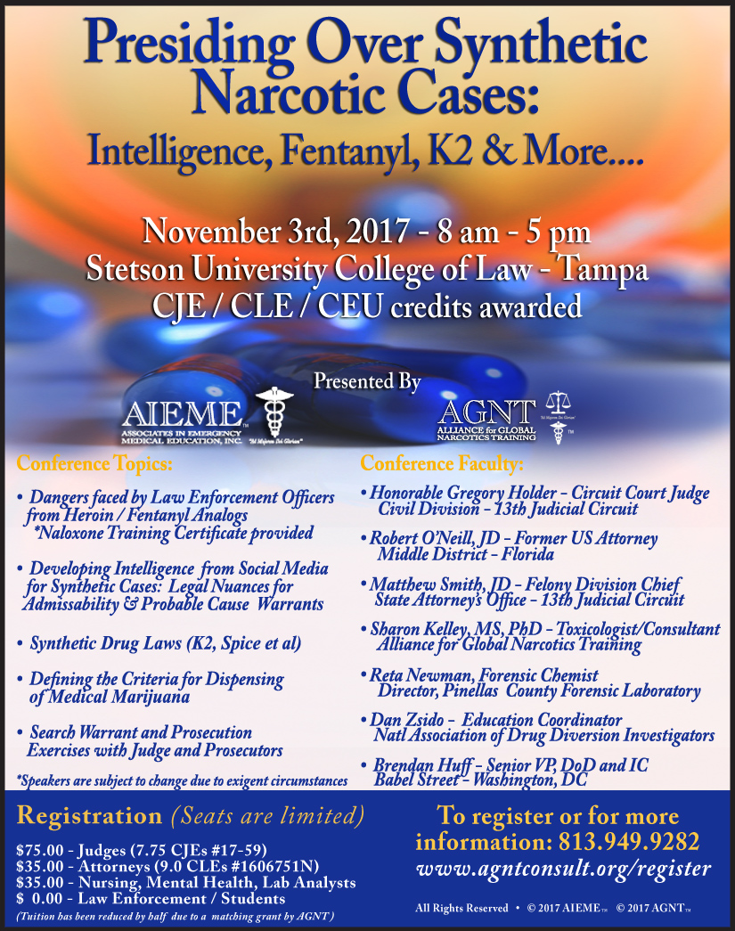Synthetic Drug Conference, November 3, 2017